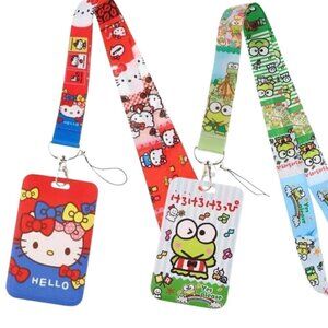 NWT Lot of 2 Hello Kitty Lanyards from Sanrio, Hello Kitty & Keroppi